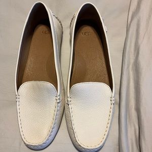 White UGG Driving Loafer
